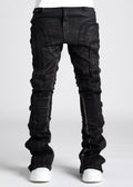 GUAPI Obsidian Black Waxed Premium Denim (Obsidian Black)