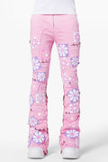 GUAPI French Rose Flowers Denim (Pink)