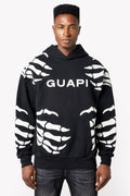 GUAPI Obsidian Black Hell Dragger Hoodie (Black/White)