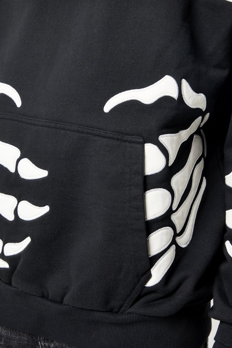 GUAPI Obsidian Black Hell Dragger Hoodie (Black/White)