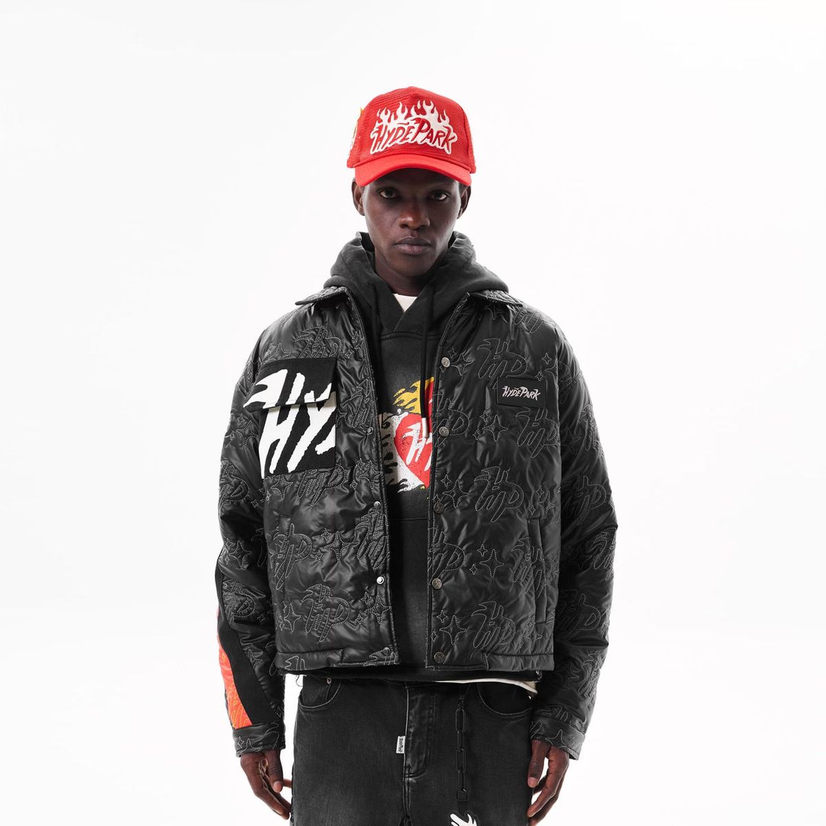 Hyde Park Moto Racer Coach Jacket (Black)