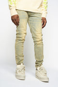 PHEELINGS SURVIVED SKINNY DENIM (MEDIUM BLUE/GREEN)