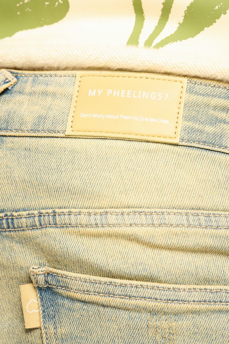 PHEELINGS SURVIVED SKINNY DENIM (MEDIUM BLUE/GREEN)