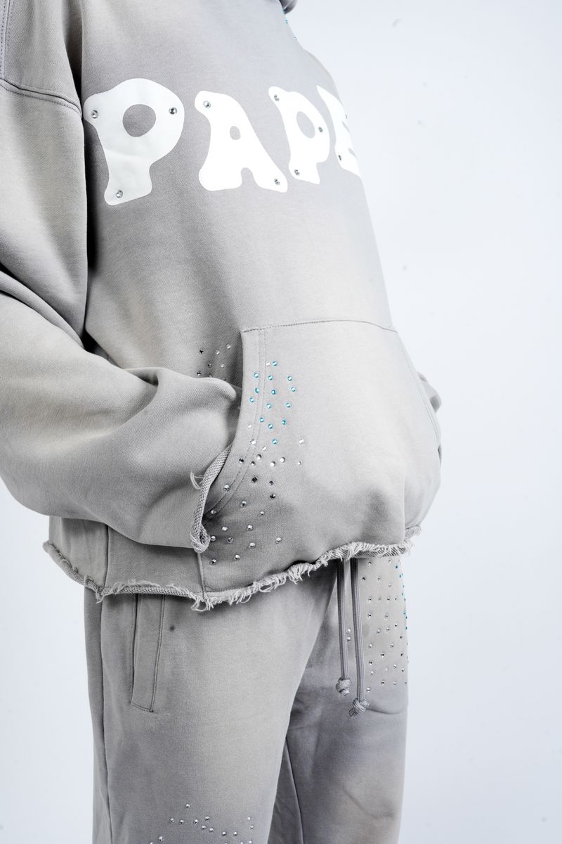 Paper Money PAPER HOODIE & SWEATPANTS (Grey)