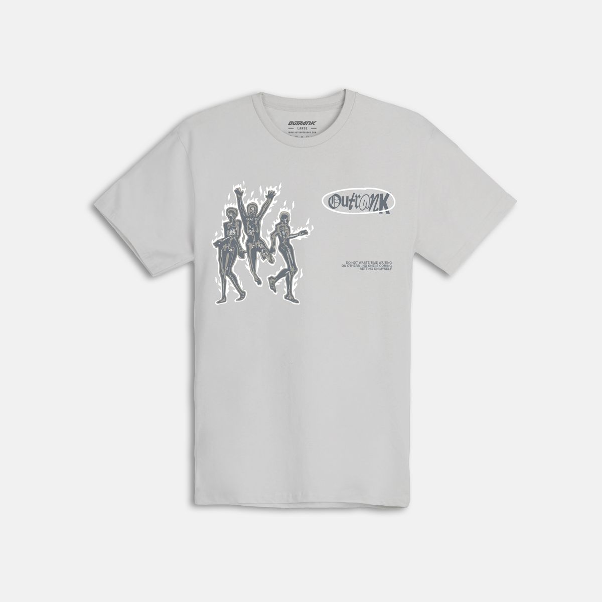 Outrnk Betting On Me T-shirt (Silver)
