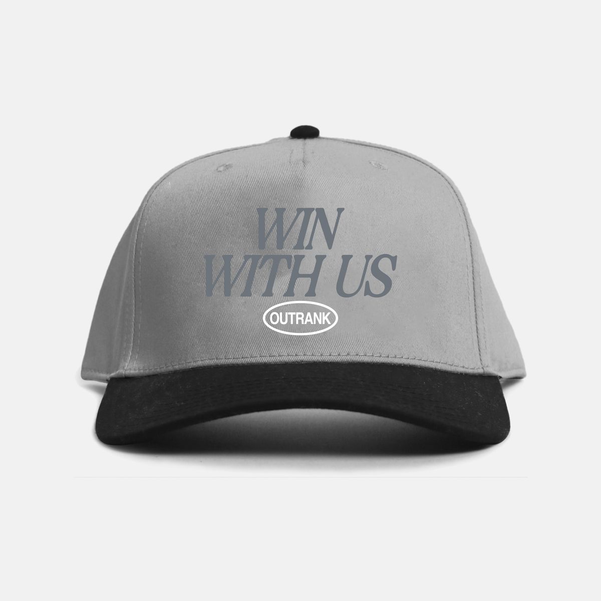 Outrnk Win With Us Snapback (Grey/ Black)