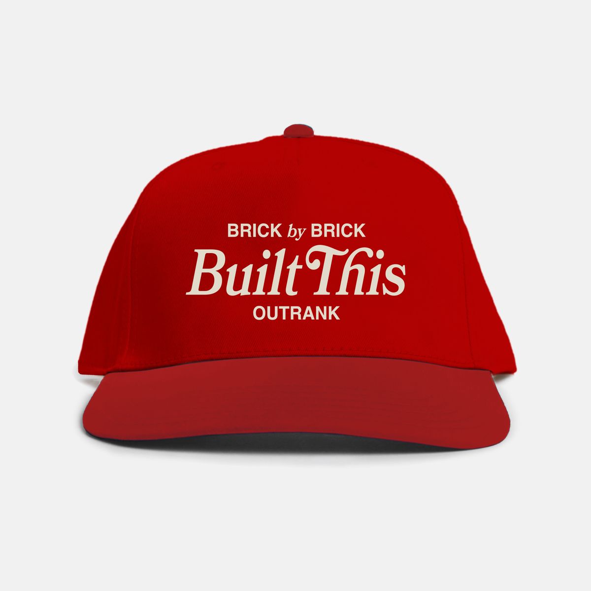 Outrnk Built This Snapback (Red)