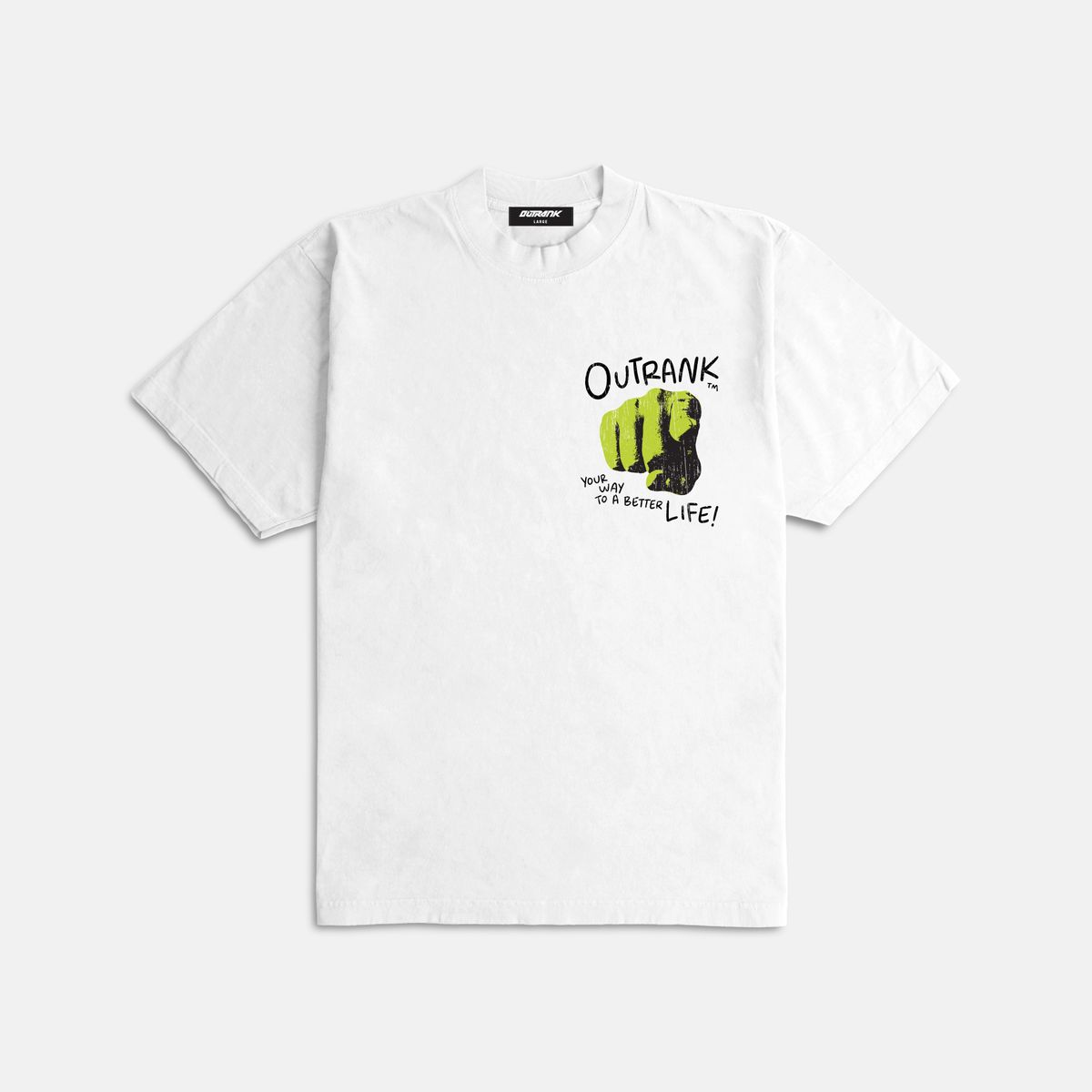 Outrnk Ways to Get Ahead Ultra Heavyweight T-shirt (White)