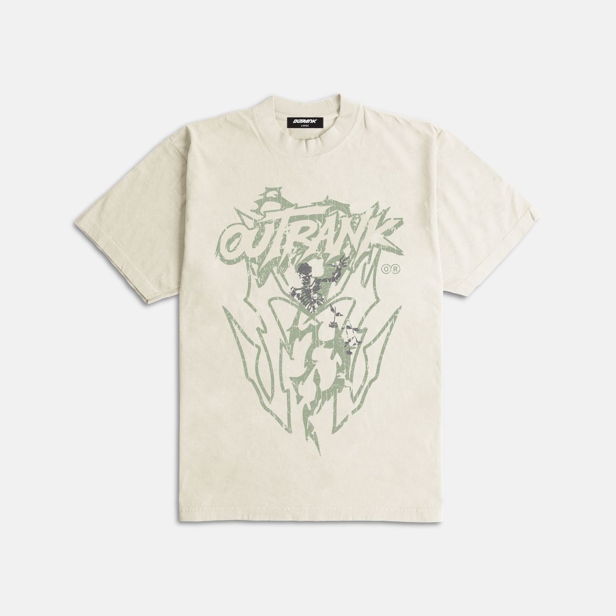 Outrnk Complete Savage Ultra Heavyweight T-shirt (Cream)
