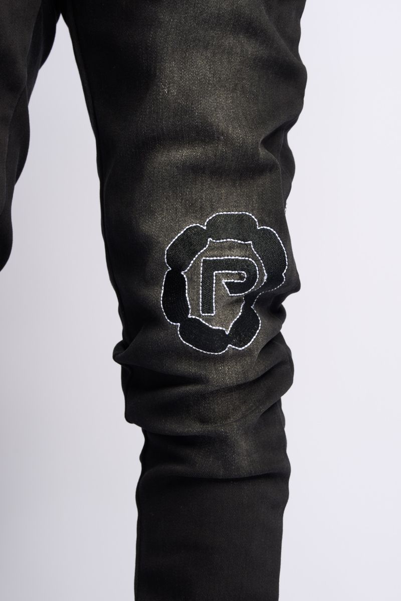 PHEELINGS SEWN TOGETHER STACKED DENIM (BLACK WASH)