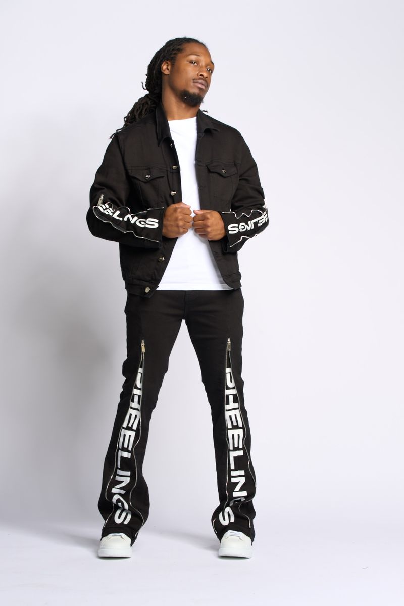 PHEELINGS WITHDRAWN STACKED DENIM (BLACK)