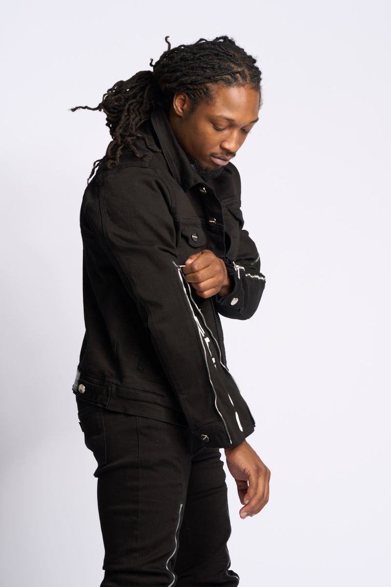 PHEELINGS METAMORPHOSIS DENIM JACKET (Black)