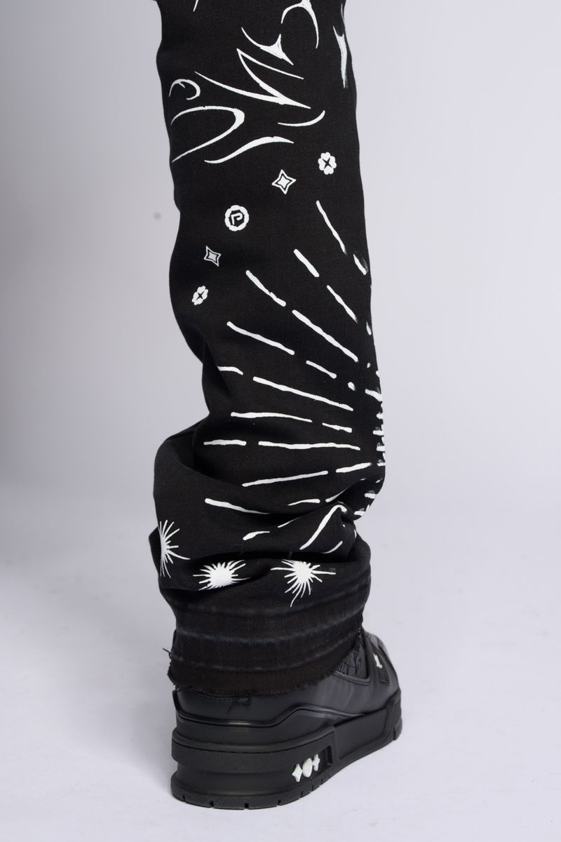PHEELINGS SACRED STACK JEANS (Black)