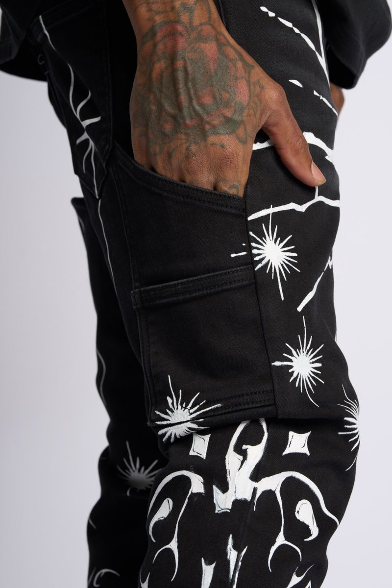 PHEELINGS SACRED STACK JEANS (Black)