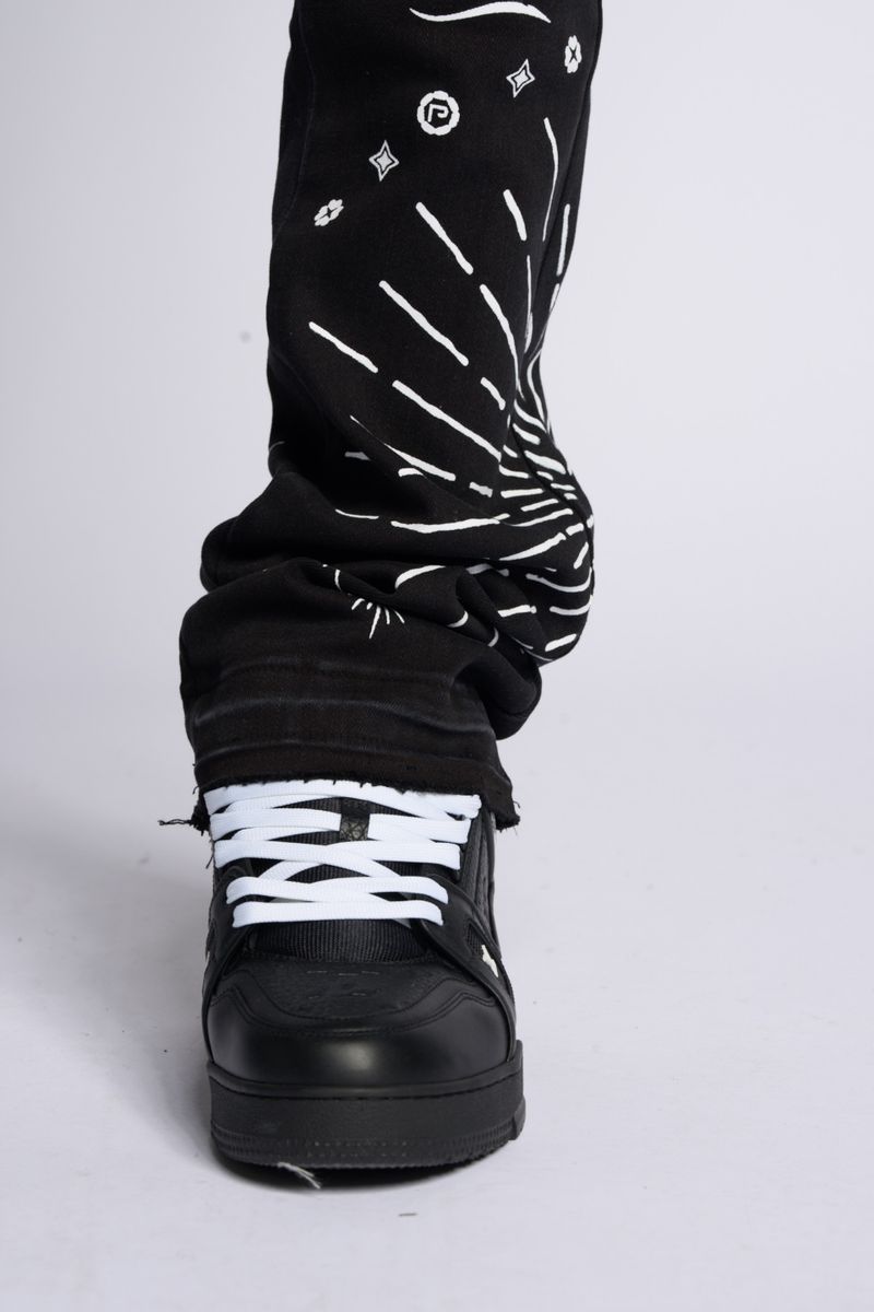 PHEELINGS SACRED STACK JEANS (Black)
