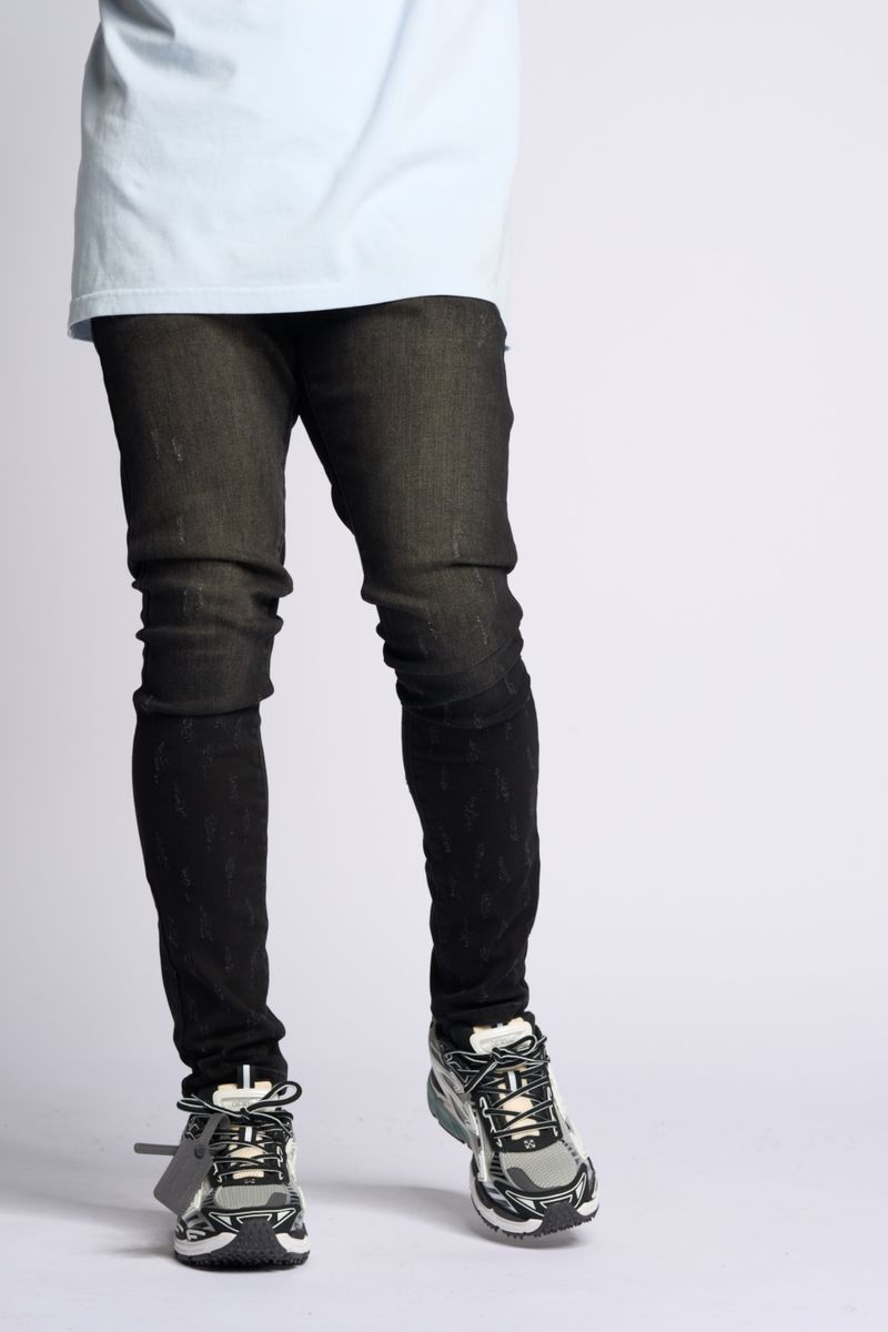 PHEELINGS SURVIVED SKINNY DENIM (Jet Black)