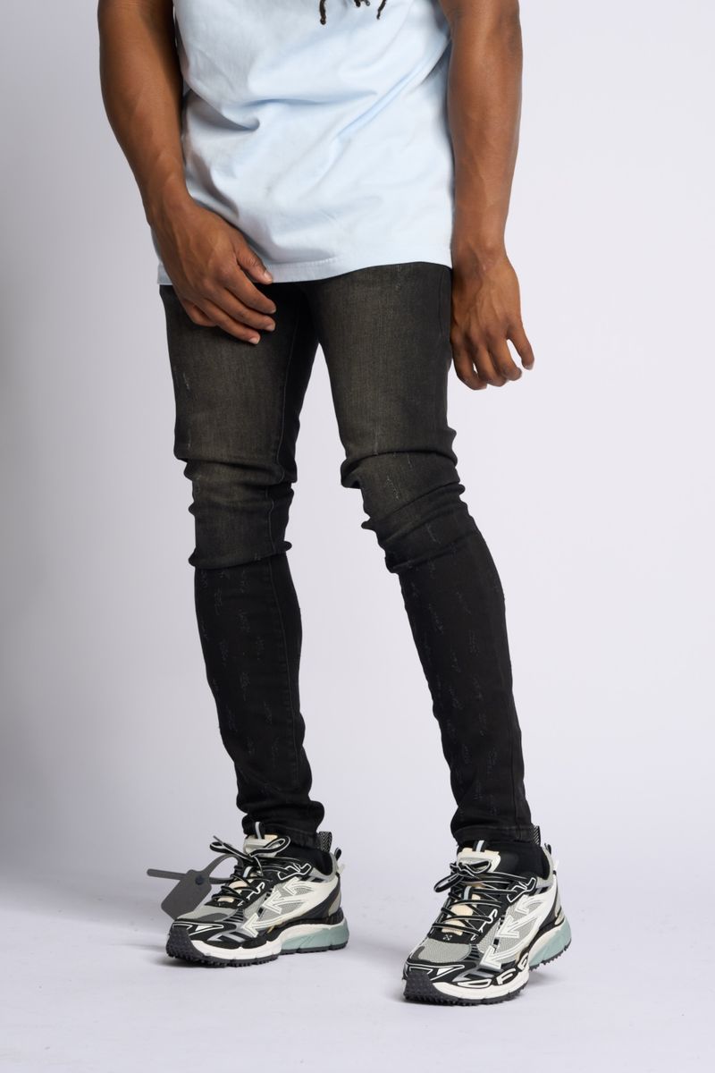PHEELINGS SURVIVED SKINNY DENIM (Jet Black)