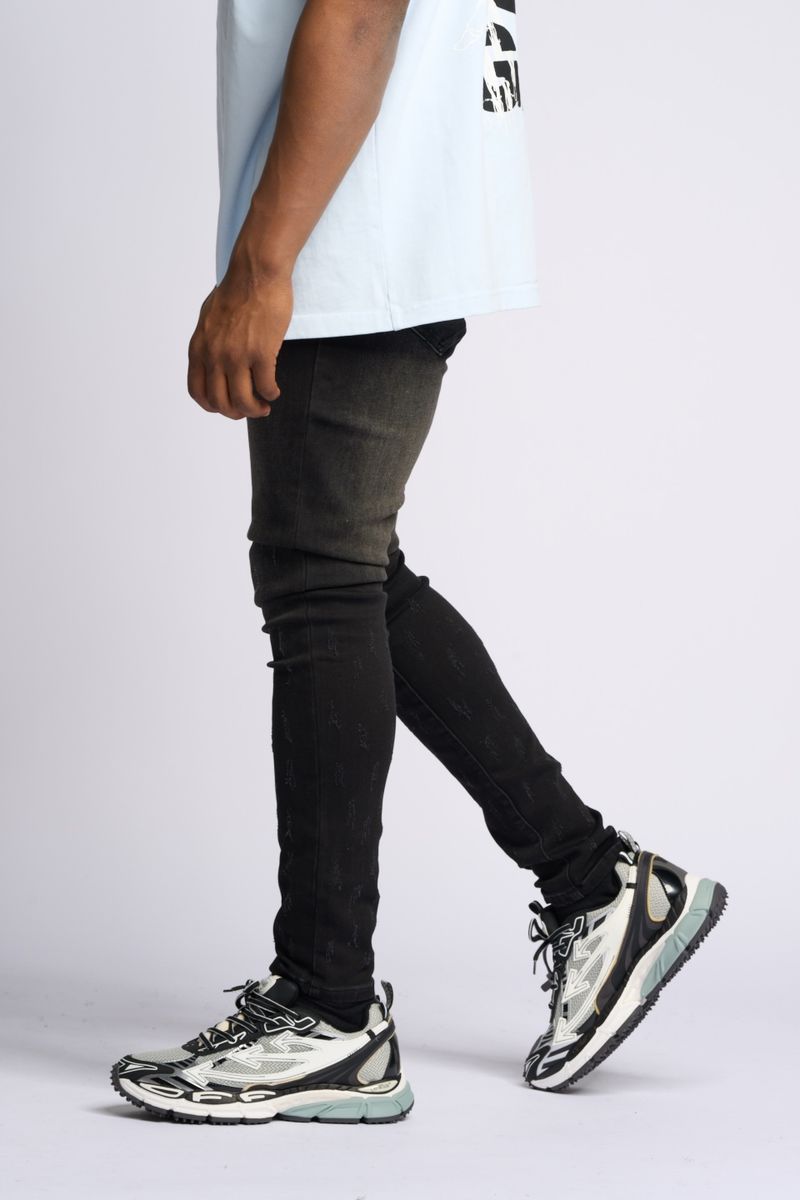 PHEELINGS SURVIVED SKINNY DENIM (Jet Black)