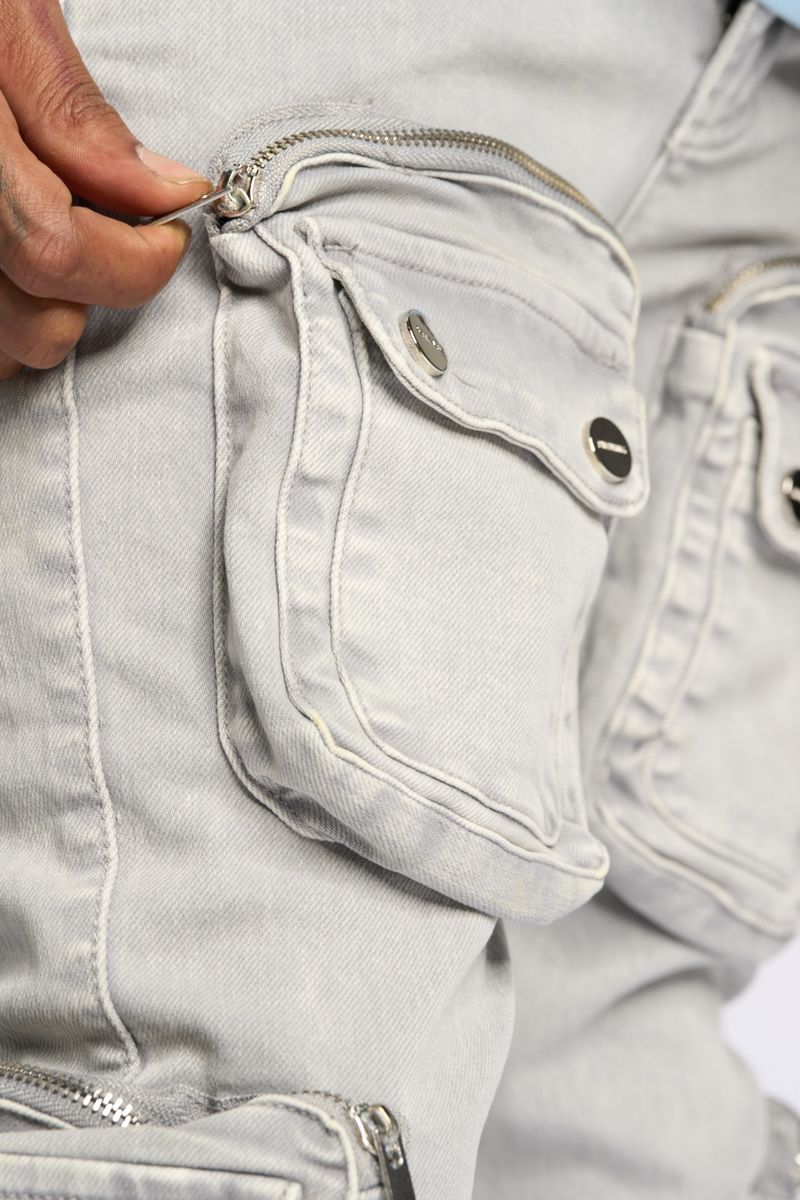 PHEELINGS JOURNEY TO GREATNESS FLARE STACK DENIM (COLD GREY)