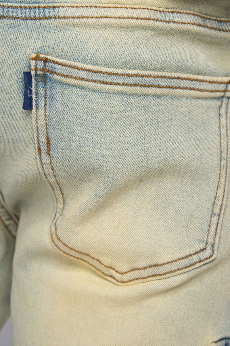 PHEELINGS GRAVATUS STACK CARGO DENIM (SAND/LIGHT BLUE)