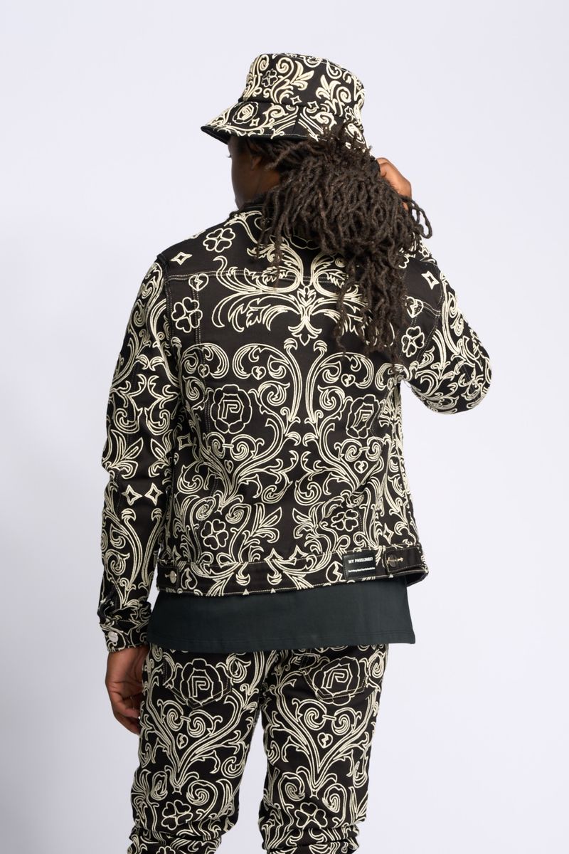 PHEELINGS LÜKS DENIM JACKET (JET BLACK)
