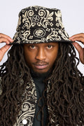PHEELINGS CHAMPAGNE EMBROIDERED BUCKET HAT (JET BLACK)