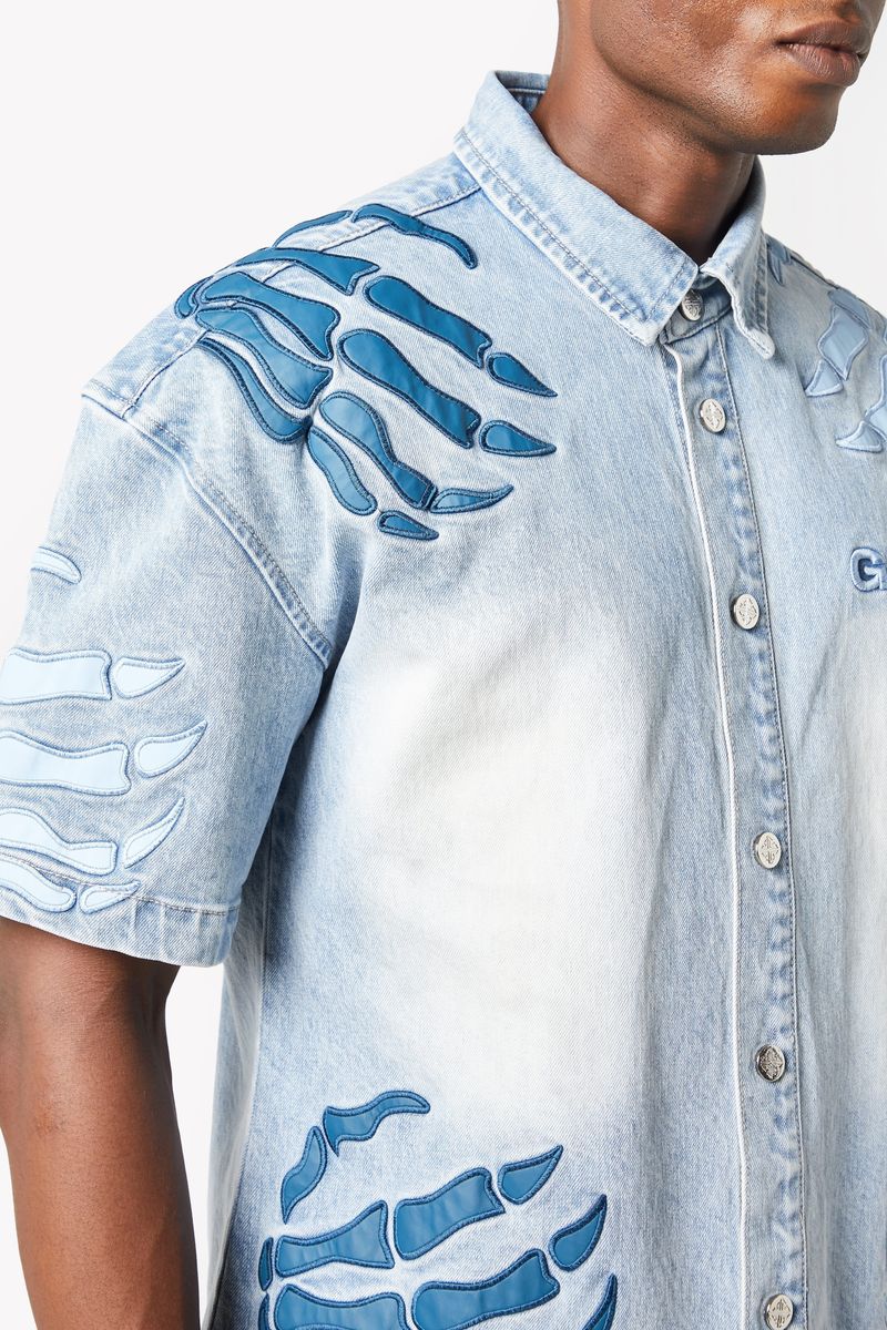 GUAPI Aqua Blue Hell Dragger Shirt