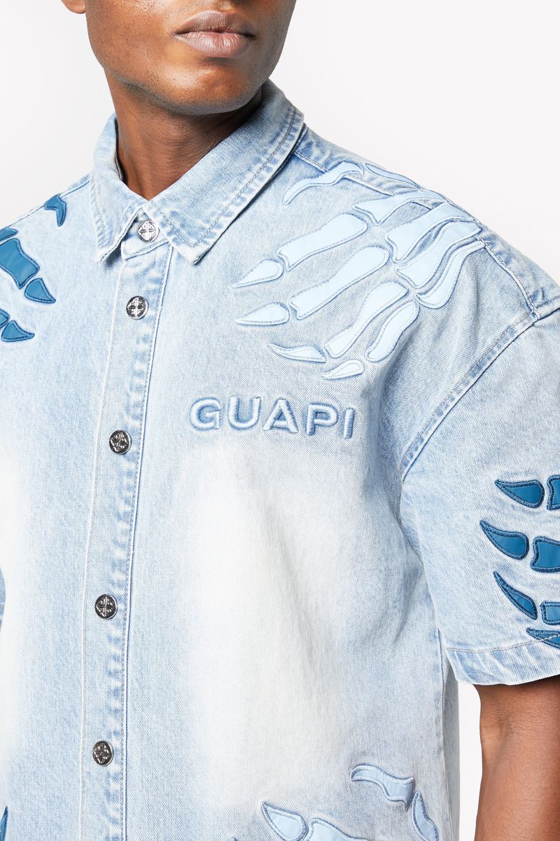 GUAPI Aqua Blue Hell Dragger Shirt