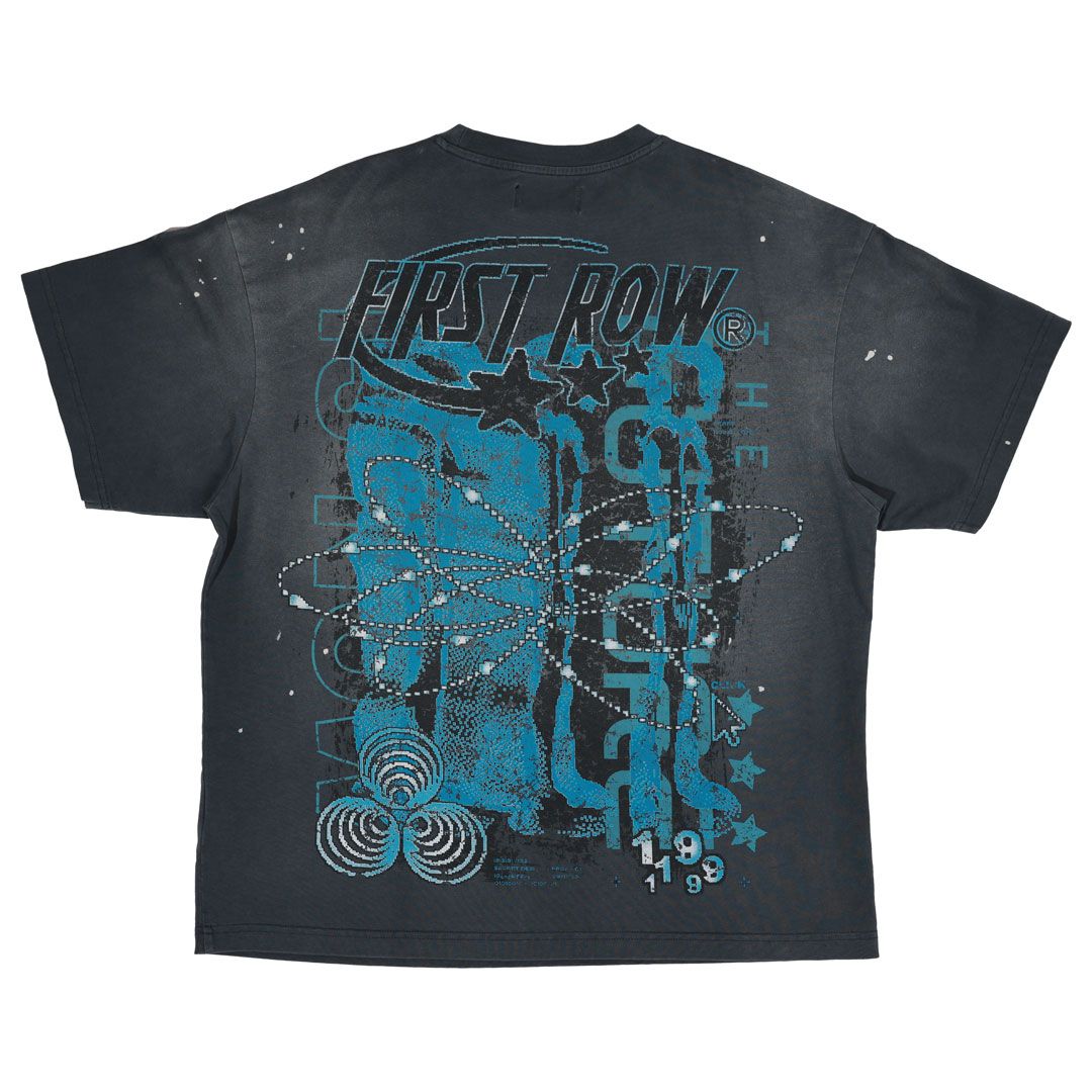 First Row WASHED HUMANITY FIRST CHAIN TEE (GREY)