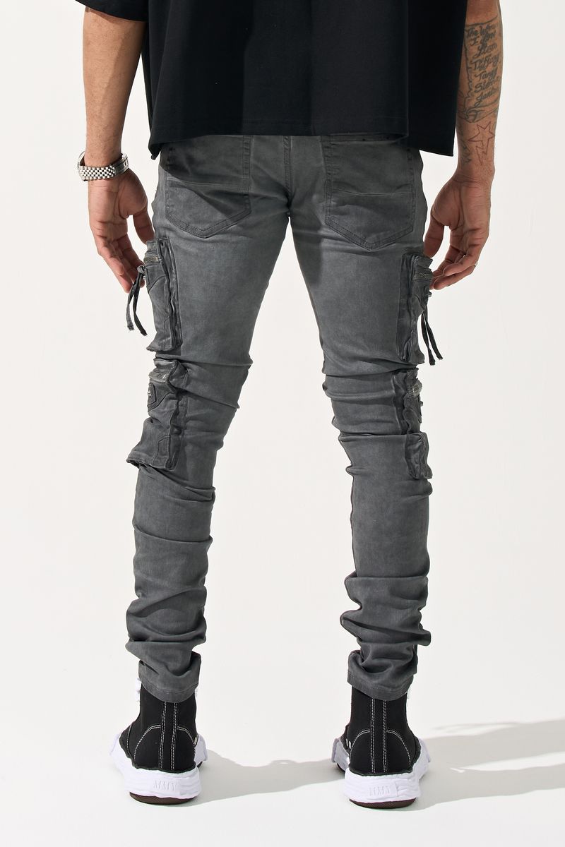 SERENEDE GRANITE Cargo Jeans (GREY)