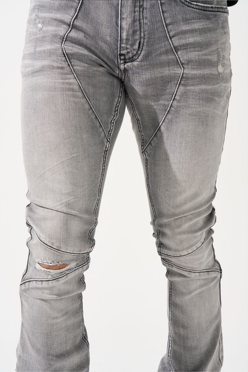 SERENEDE NOCTIS Stacked Jeans (GREY)