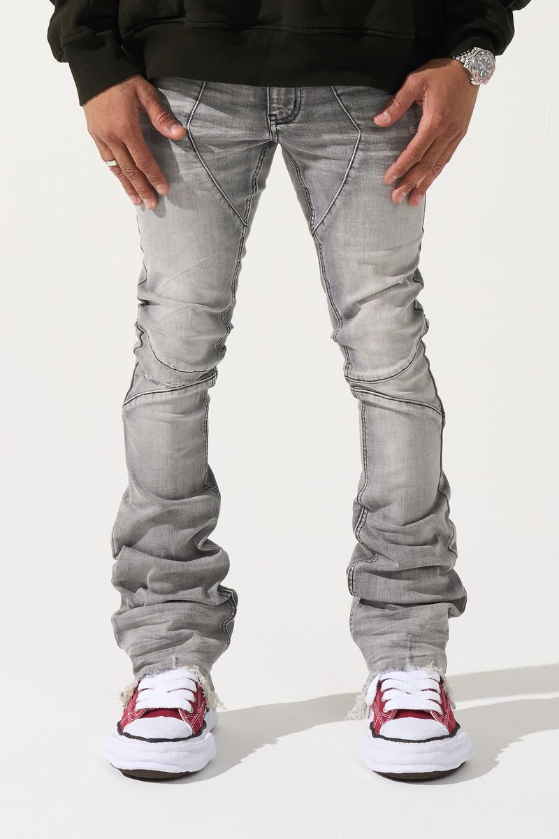 SERENEDE NOCTIS Stacked Jeans (GREY)