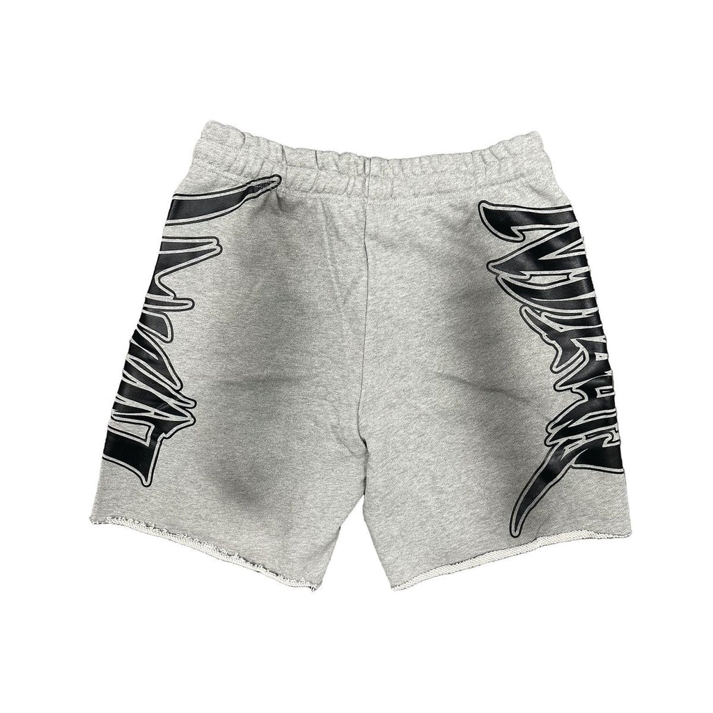 Mixed Emotions Grey Faded Shorts