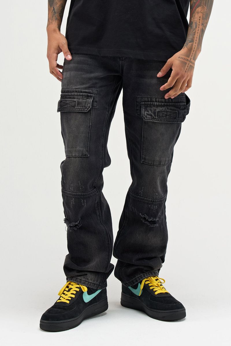 SERENEDE 'MIST'' Baggy Jeans (Black)