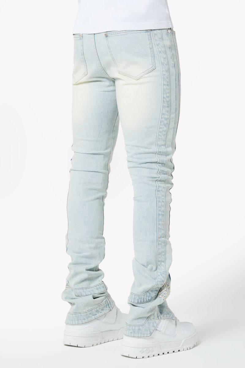GUAPI Vintage Blue Stripes Denim (Vintage Blue)