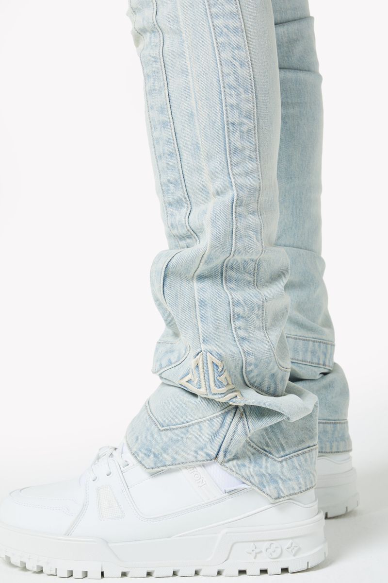GUAPI Vintage Blue Stripes Denim (Vintage Blue)