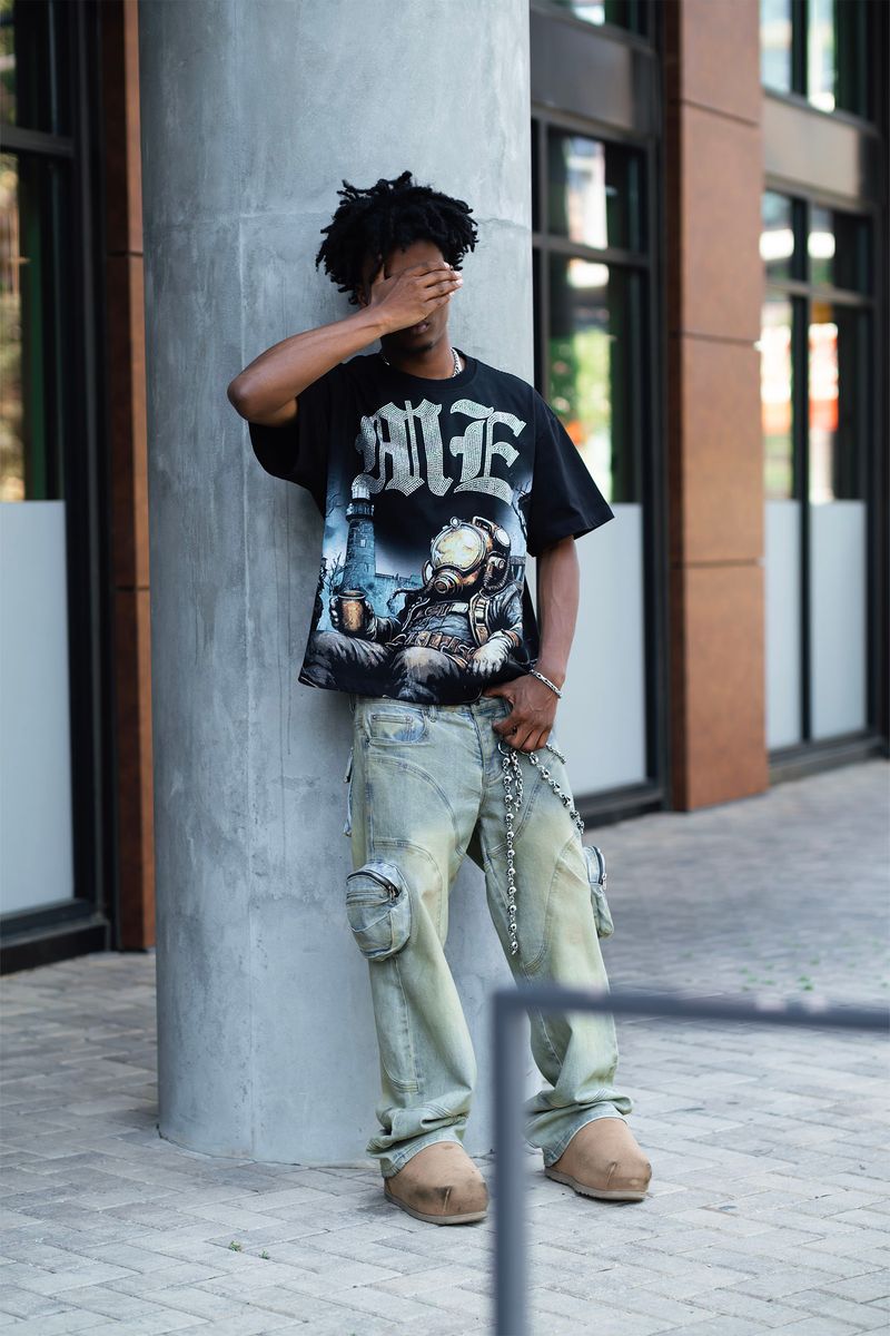 MIXED EMOTIONS Astronaut Rhinestone Tee