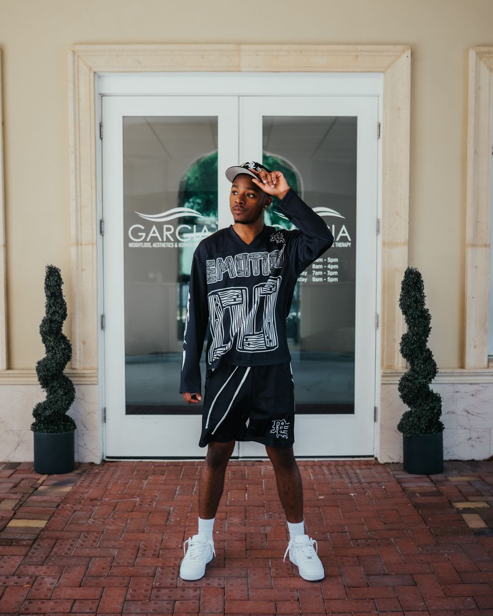 Mixed Emotions Black Lightning Shorts (Black)