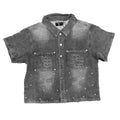 Mixed Emotions Paisley Denim Black Shirt (Black)