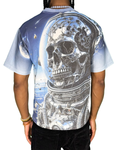 Chasin Worldwide Astro Skull T-Shirt (ACID WASH LT BLUE)