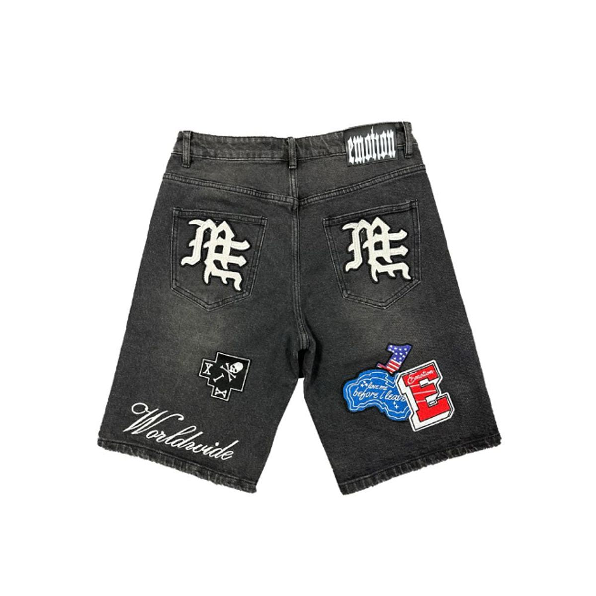Mixed Emotions Danger Patch Shorts