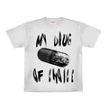 RICH DEAD IDOLS MONEY IS MY DRUG OF CHOICE TEE WHITE