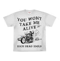 RICH DEAD IDOLS HIGH SPEED CHASE HEAVYWEIGHT TEE WHITE