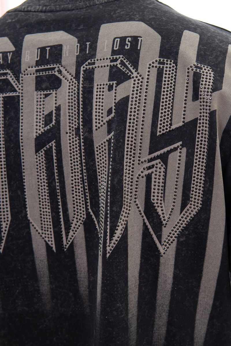 Stray 3/4 sleeve tee (BLACK)
