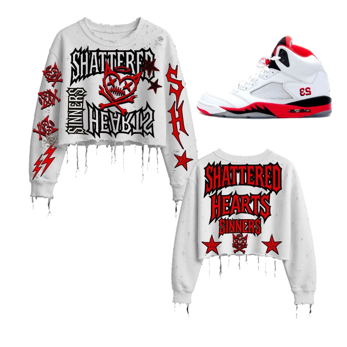Shattered Hearts CROPPED SINNERS