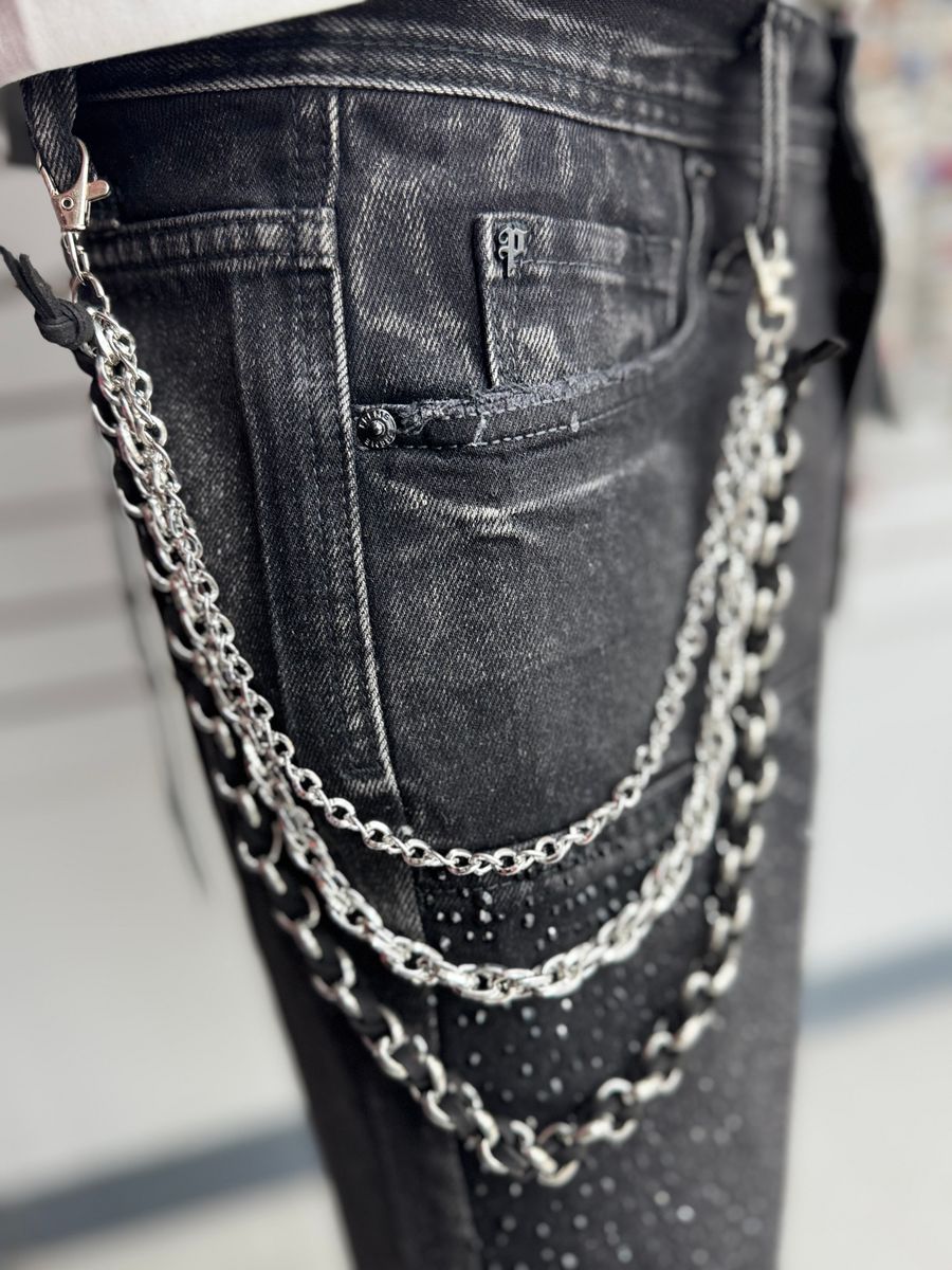 DRUNZ METAL BLK WALLET CHAIN