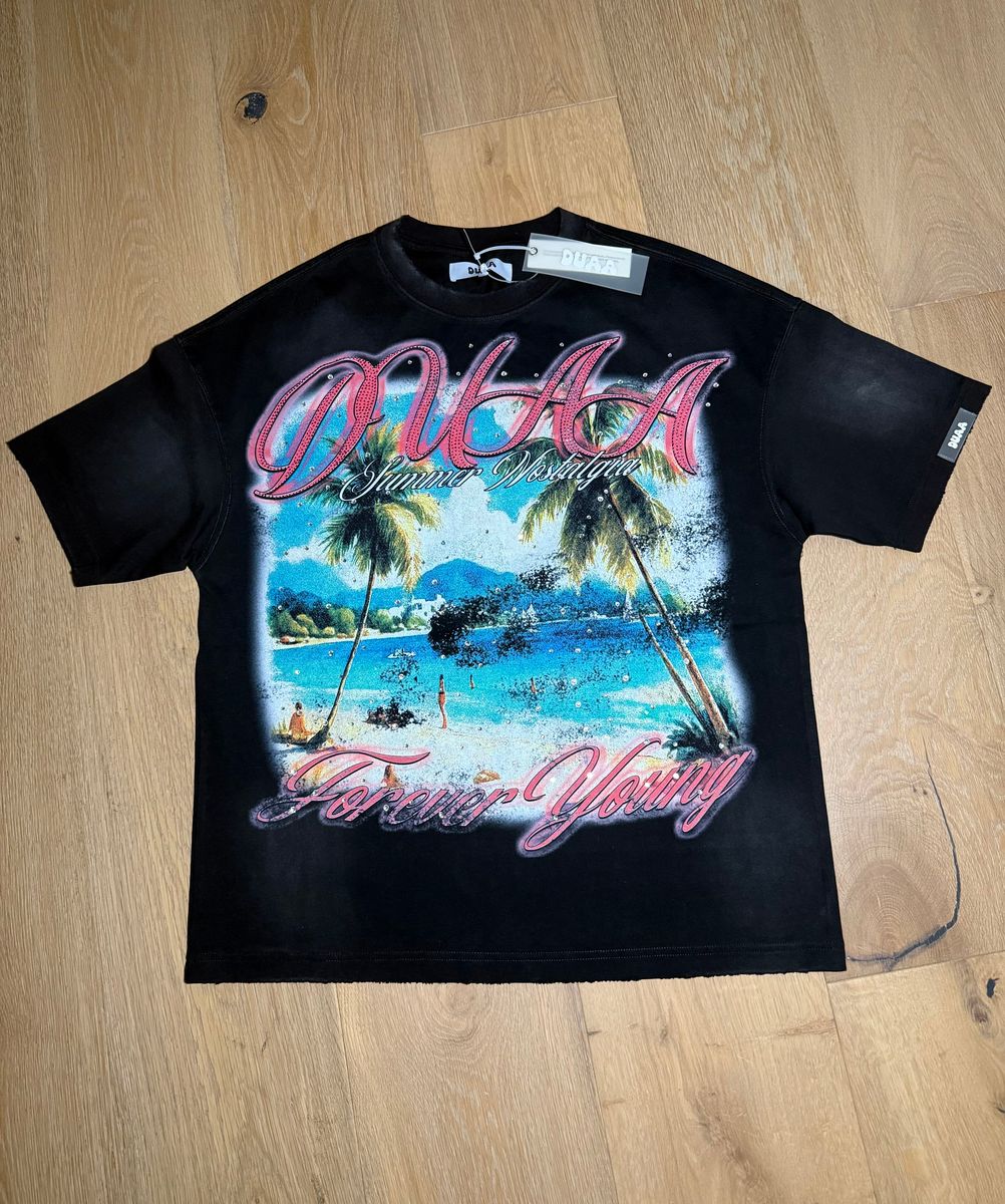 Duaa GLORY BLK TEE SHIRT (BEACH)
