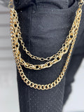 DRUNZ GOLD 3 LAYER WALLET CHAIN