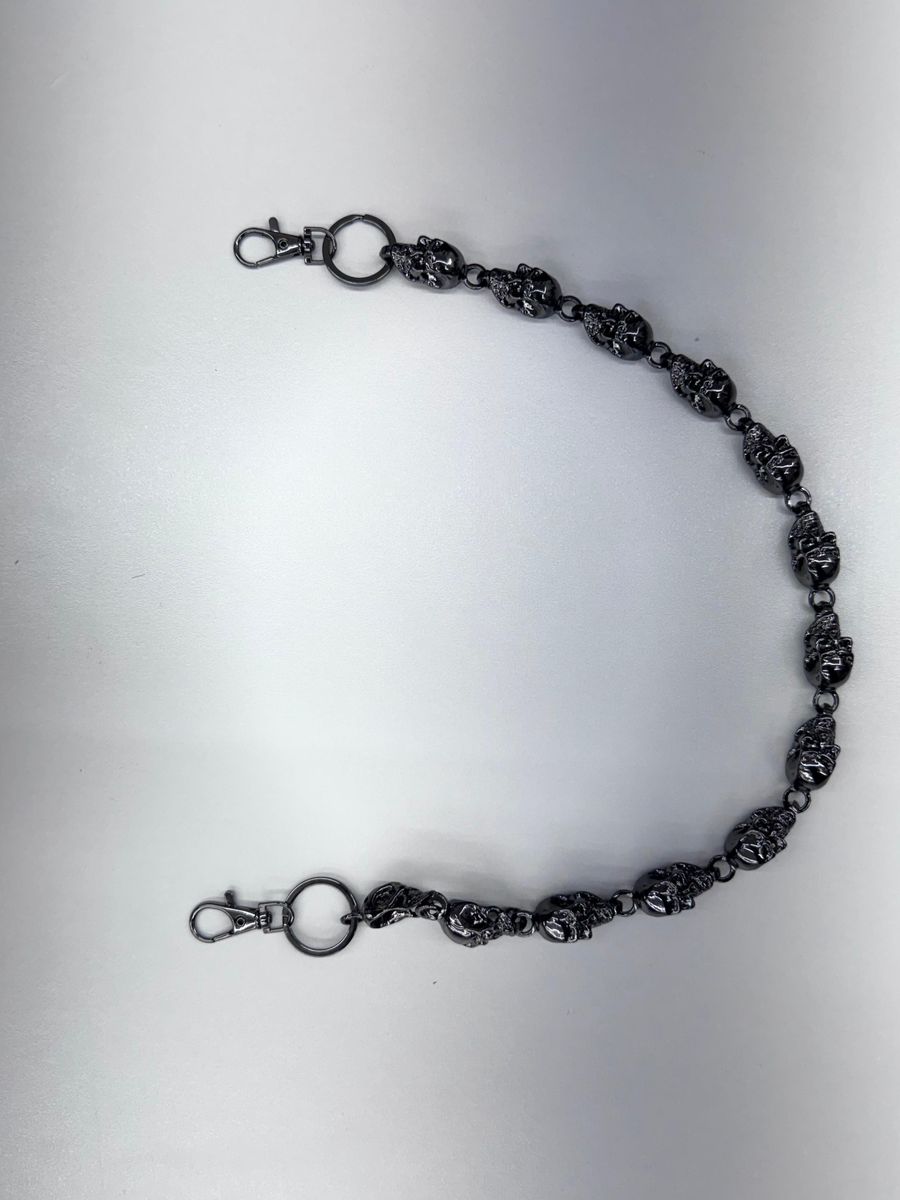 DRUNZ BLK SKELETON WALLET CHAIN