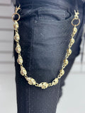 DRUNZ GOLD SKULL WALLET CHAIN